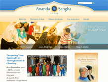 Tablet Screenshot of anandaindia.org